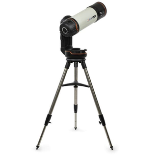 Celestron Origin on a tripod on a white background